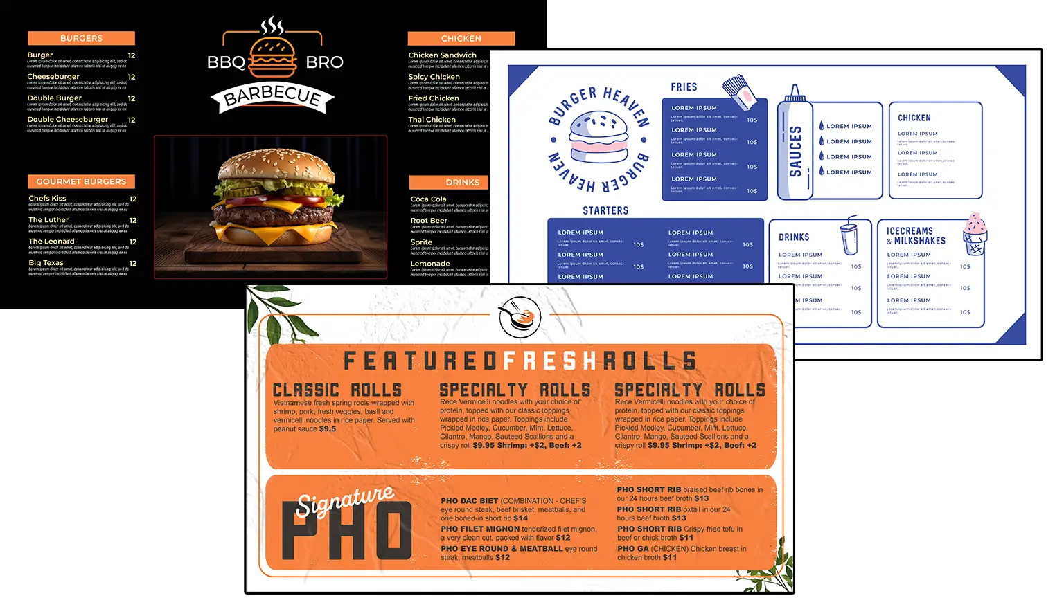 Digital Restaurant Menus for Restaurants